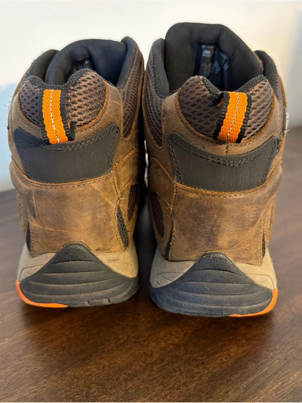Merrell MOAB Waterproof Mid Comp Toe Work Boot Brown Size 11 NO Insole
